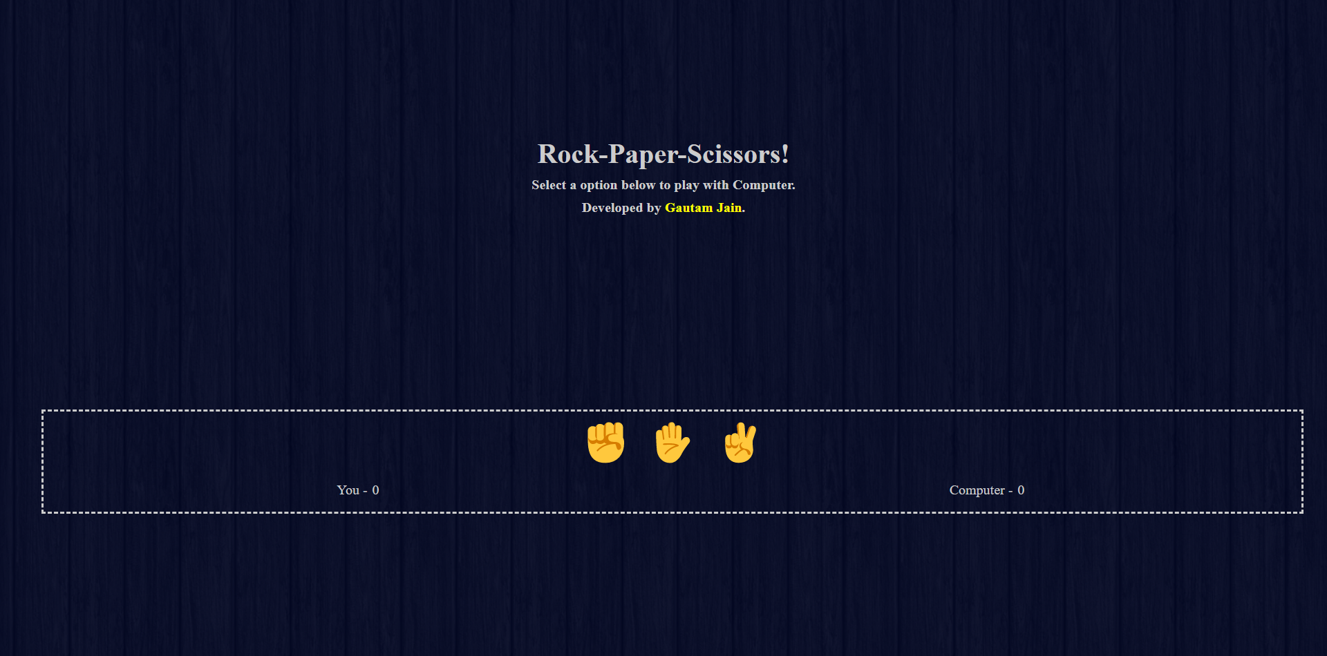 Rock Paper Scissors